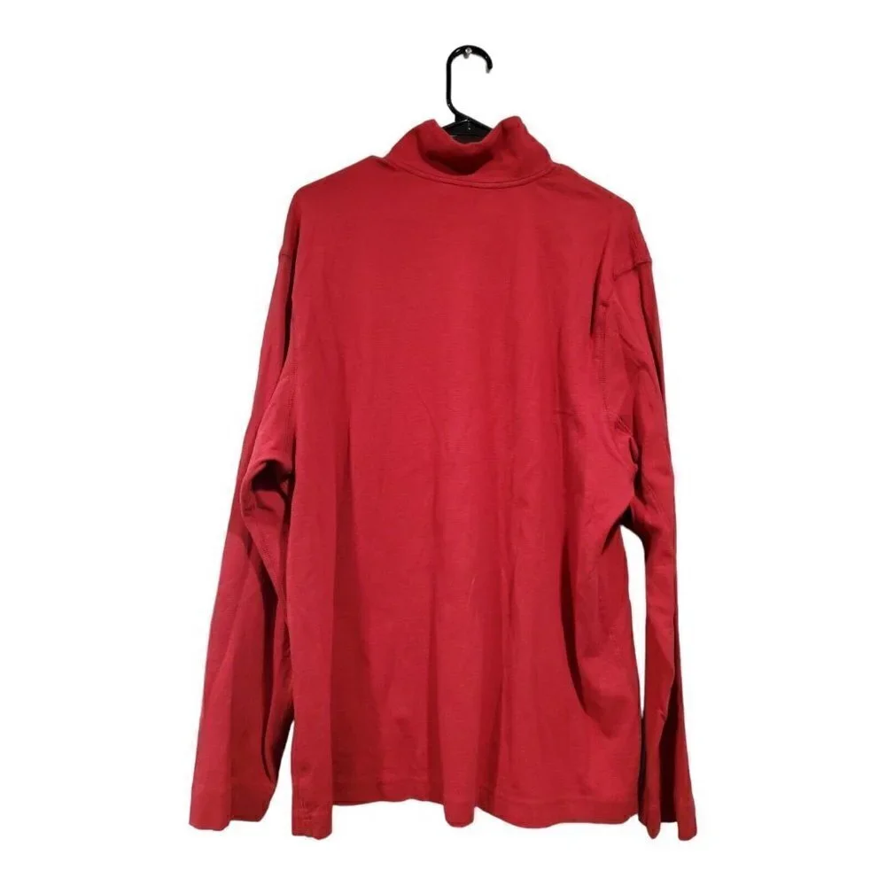 Gap Men's Athletic Fit 1/4 Zip Long-Sleeve Lightweight Red Sweatshirt To…
